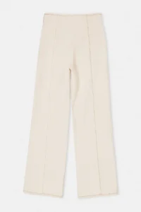 TRENDYOLMİLLA Ecru Button Detailed Medium Flexible High Waist Wide Leg jeans - Image 6