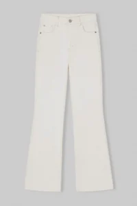 TRENDYOLMİLLA Ecru High Waist Ekstra Flexible Flare flared leg jeans - Image 5