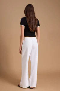 TRENDYOLMİLLA WHITE High Waist Wide Leg Tencel Blended jeans - Image 4