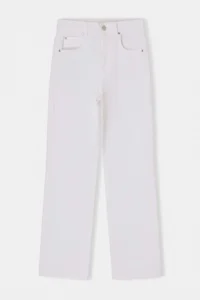 TRENDYOLMİLLA WHITE High Waist Medium Flexible Straight Plain Cut jeans - Image 9