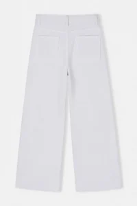TRENDYOLMİLLA WHITE High Waist Medium Flexible culotte Wide Leg jeans - Image 10