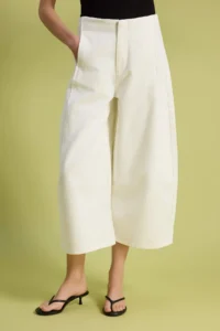 TRENDYOLMİLLA WHITE Waist Detailed High Waist Short Length Baggy Balloon jeans - Image 3