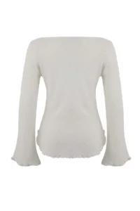 TRENDYOLMİLLA Ecru sequined Skirt Ucu Tassel Detailed Knitwear Sweater - Image 9
