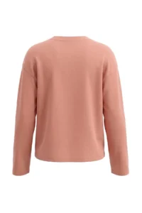 TRENDYOLMİLLA Salmon Plain Oversized/Wide Pattern Cotton Basic Knitting T-Shirt - Image 7