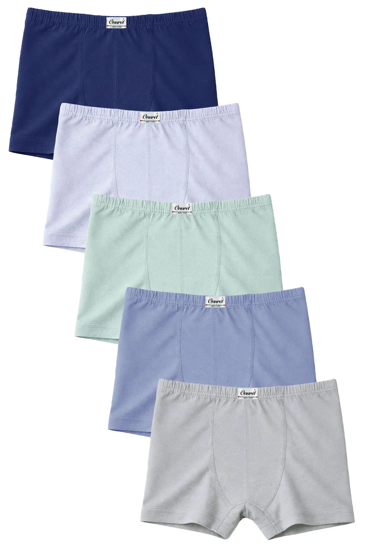 Onurel 5 Sets Colorful Lycra Boys' Boxers