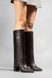 camaiore Brown Boots Removable Leggings Cover Functional Product That Can Be Both Boots and Boots - Image 4