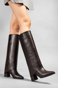 camaiore Brown Boots Removable Leggings Cover Functional Product That Can Be Both Boots and Boots - Image 5