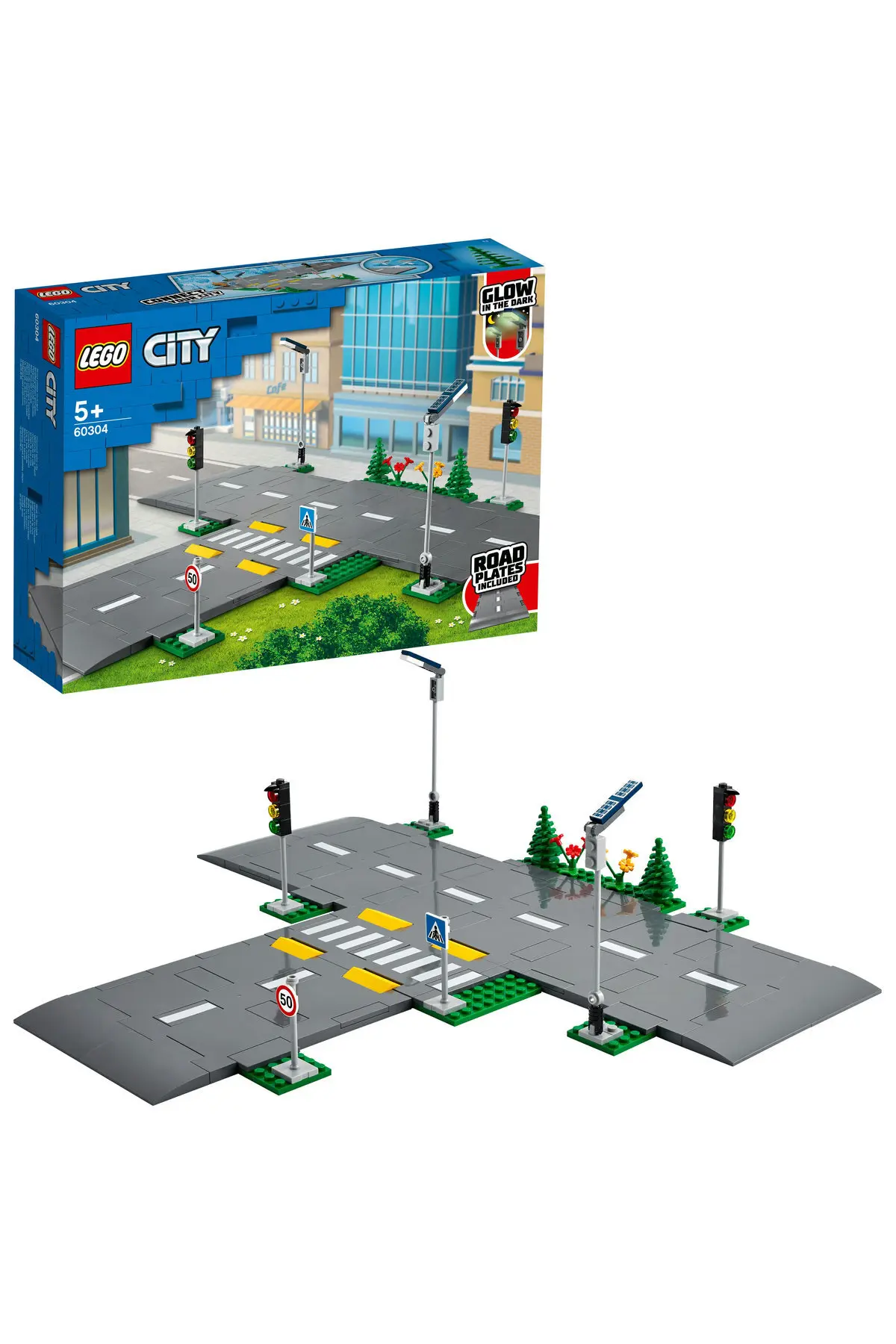 LEGO ® City Road Floors 60304 Construction Set; A Great Building Set for Kids (112P)