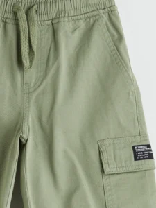 LCW Kids Green Elastic Waist Boys' Cargo Shorts - Image 4