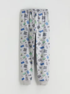 LC Waikiki Gray LCW KidsBisiklet Collar Men Kids Pajama Set - Image 7