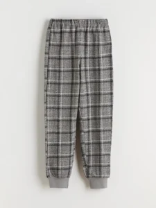 LC Waikiki Gray LCW KidsBisiklet Collar Men Kids Pajama Set - Image 4