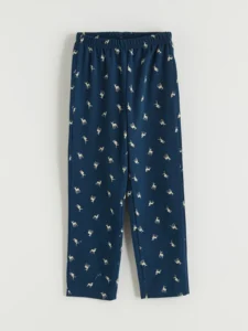 LC Waikiki Beige LCW KidsBisiklet Collar Printed Boys' Pajamas Set - Image 5