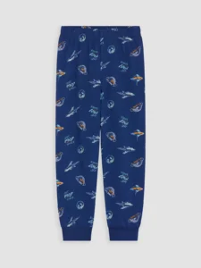 LC Waikiki Navy Blue LCW KidsBisiklet Collar Printed Boys' Pajamas Set - Image 6