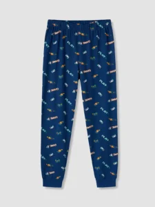 LC Waikiki Navy Blue LCW KidsBisiklet Collar Boys' Pajamas Set - Image 6