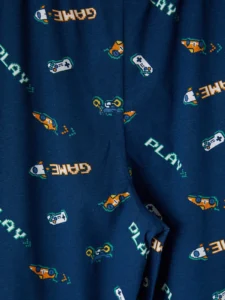 LC Waikiki Navy Blue LCW KidsBisiklet Collar Boys' Pajamas Set - Image 8
