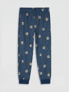 LC Waikiki Ecru LCW KidsBisiklet Collar Men Kids Pajama Set - Image 7