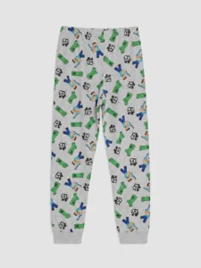 LC Waikiki Navy Blue LCW KidsMinecraft Licensed Men Kids Pajama Set - Image 8