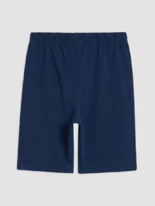 LC Waikiki Navy Blue LCW KidsPrinted Crew Neck Boys' OF shorts Pajama Set - Image 6