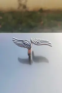 The Collection Silver Plated Winged Ring - Image 3