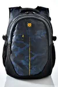 Relaxion Camo Patterned School Backpack BLUE Size 40x26cm - Image 2