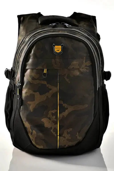 Relaxion Camo Patterned School Backpack Gold Size 40x26cm