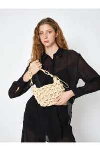 Pierre Cardin PİERRE CARDİN Women Wicker Handbag - Image 3
