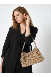 Pierre Cardin Gold Women Wicker Handbag 05pc25y20204 - Image 3