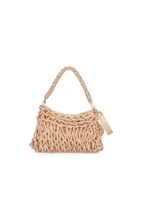 Pierre Cardin Gold Women Wicker Handbag 05pc25y20204 - Image 4
