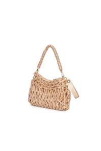 Pierre Cardin Gold Women Wicker Handbag 05pc25y20204 - Image 6