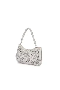 Pierre Cardin Silver Women Wicker Handbag 05pc25y20204 - Image 5
