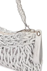 Pierre Cardin Silver Women Wicker Handbag 05pc25y20204 - Image 6