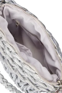 Pierre Cardin Silver Women Wicker Handbag 05pc25y20204 - Image 7