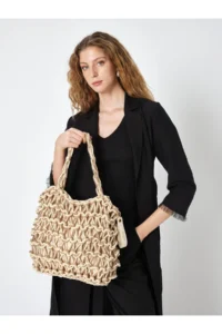 Pierre Cardin Women Wicker Handbag 05pc25y20288 - Image 3