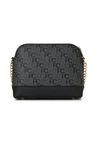 Pierre Cardin Anthracite Screened Alphabet Women's Crossbody Bag - Image 5