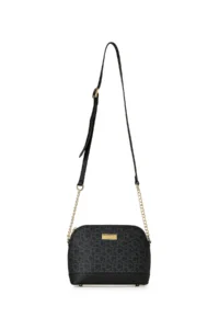 Pierre Cardin Black Large Alphabet Women's Crossbody Bag