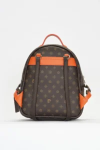 Pierre Cardin Brown Monogram Women Backpack - Image 6
