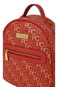Pierre Cardin Red Tram Alphabet Women's Backpack - Image 3