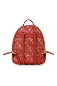 Pierre Cardin Red Tram Alphabet Women's Backpack - Image 5