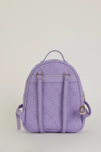 Pierre Cardin Lavender Tram Alphabet Women's Backpack - Image 4