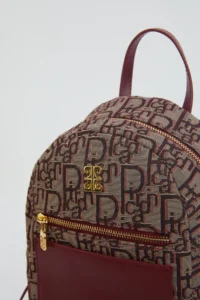 Pierre Cardin Burgundy Women Backpack - Image 4