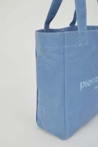 Pierre Cardin BLUE Waxed Canvas Women Shoulder Bag - Image 6