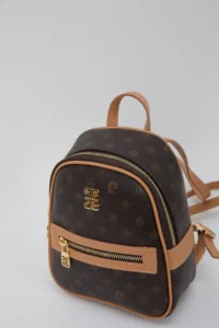 Pierre Cardin Brown Women Backpack - Image 3