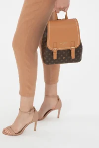 Pierre Cardin Brown Women Backpack - Image 2