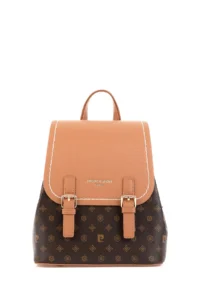 Pierre Cardin Brown Women Backpack - Image 3