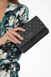 Pierre Cardin Black Monogram Women's Cross Shoulder Bag - Image 2