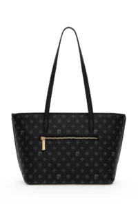 Pierre Cardin Black Monogram Shoulder Bag - Image 7
