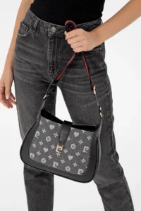 Pierre Cardin Jeans Black Shoulder Bag - Image 2