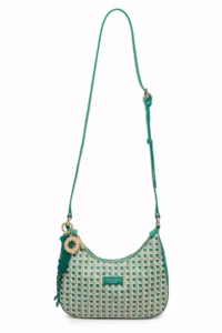Pierre Cardin Limited Edition Green Digital Monogram Women's Crossbody Shoulder Bag - Image 3