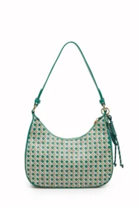 Pierre Cardin Limited Edition Green Digital Monogram Women's Crossbody Shoulder Bag - Image 7