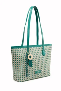 Pierre Cardin Limited Edition Green Digital Monogram Women's Shoulder Bag - Image 2